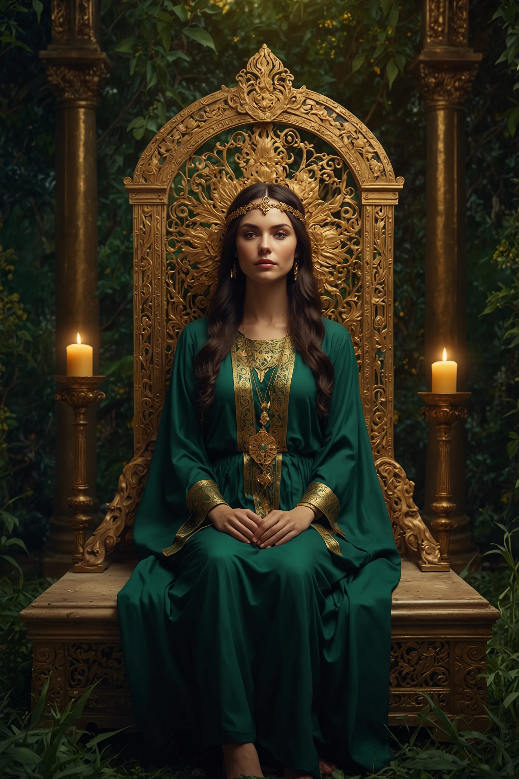 Carta del tarot La Emperatriz — baraja de Véloris