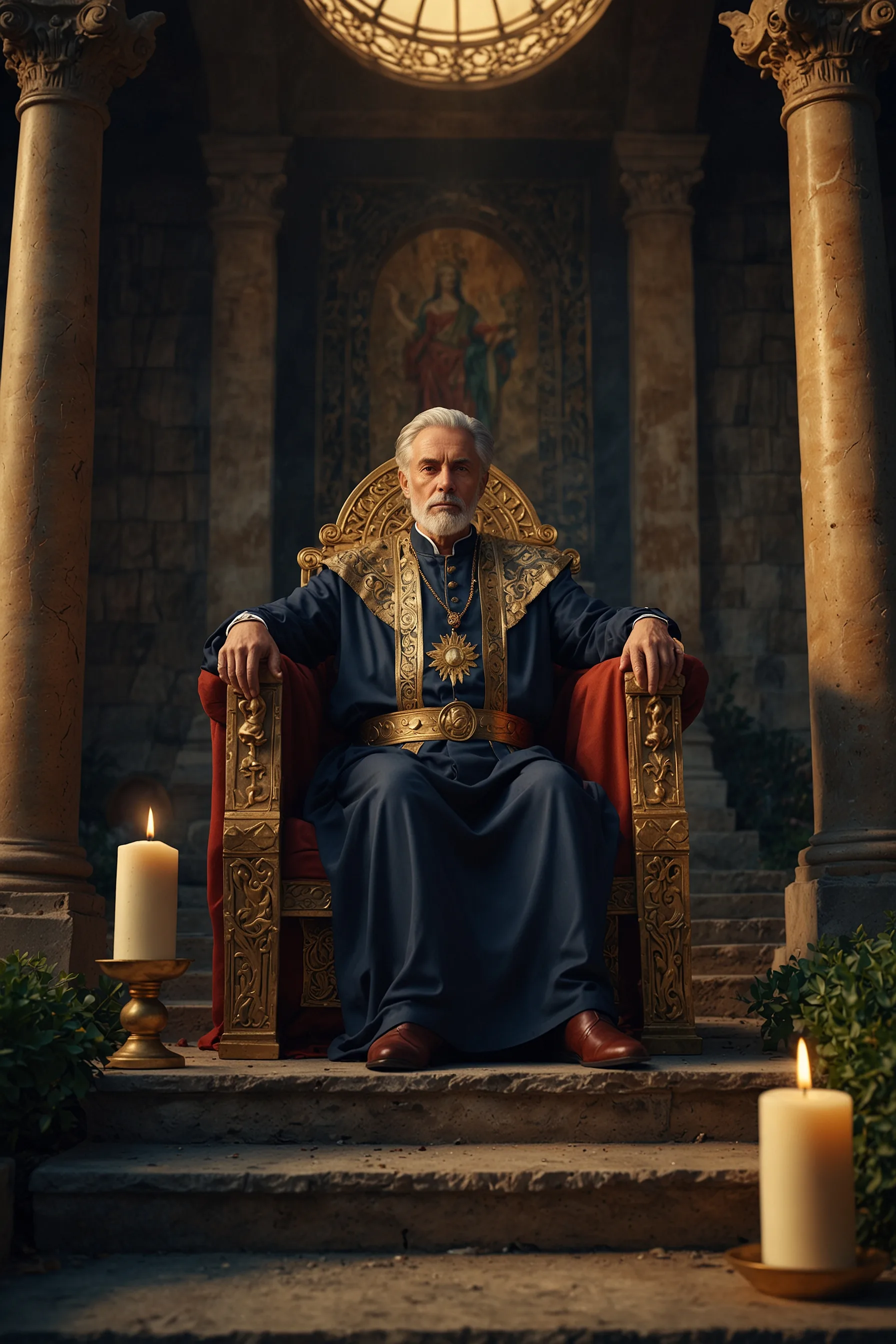 Carta del tarot El Emperador — baraja de Véloris