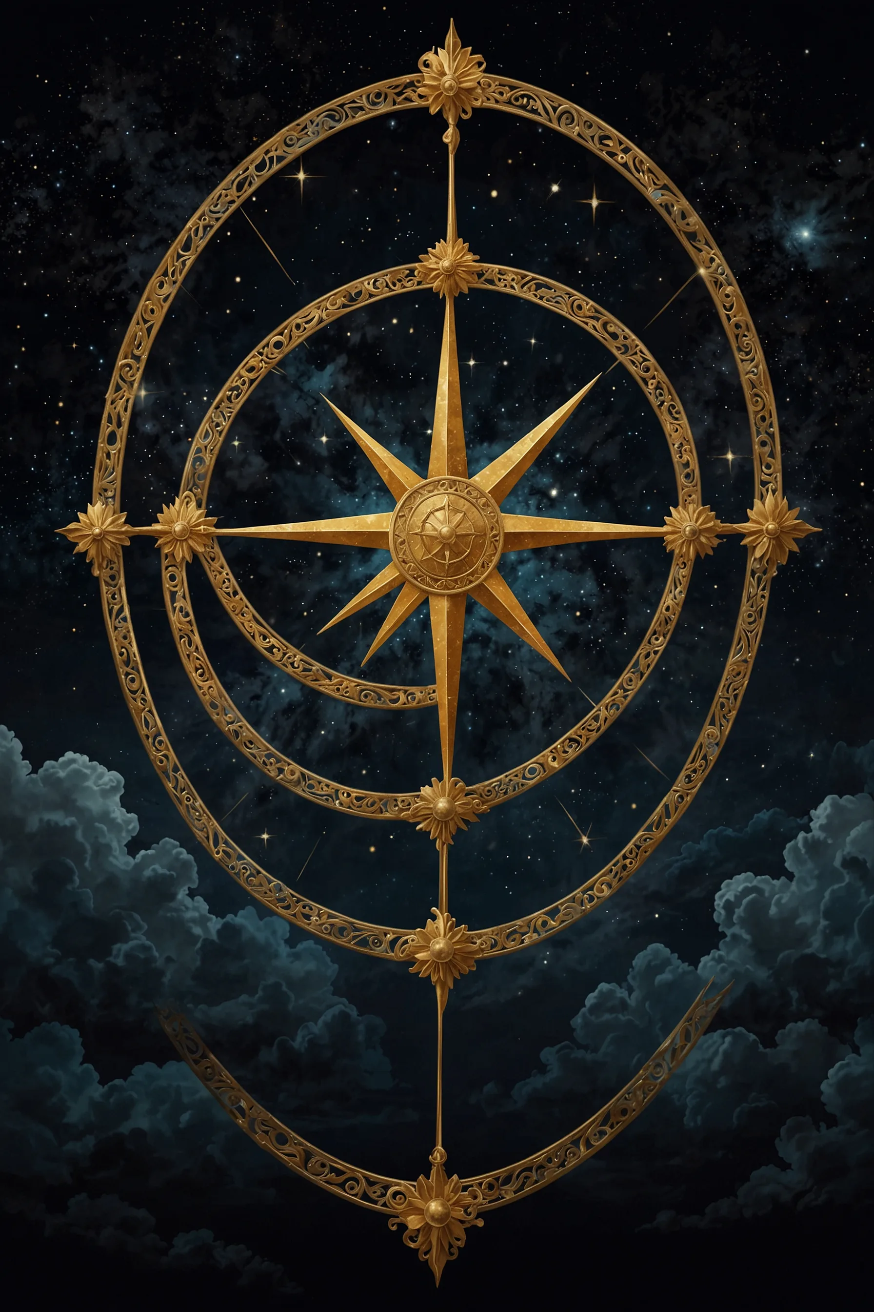 Carta del tarot La Rueda de la Fortuna — baraja de Véloris