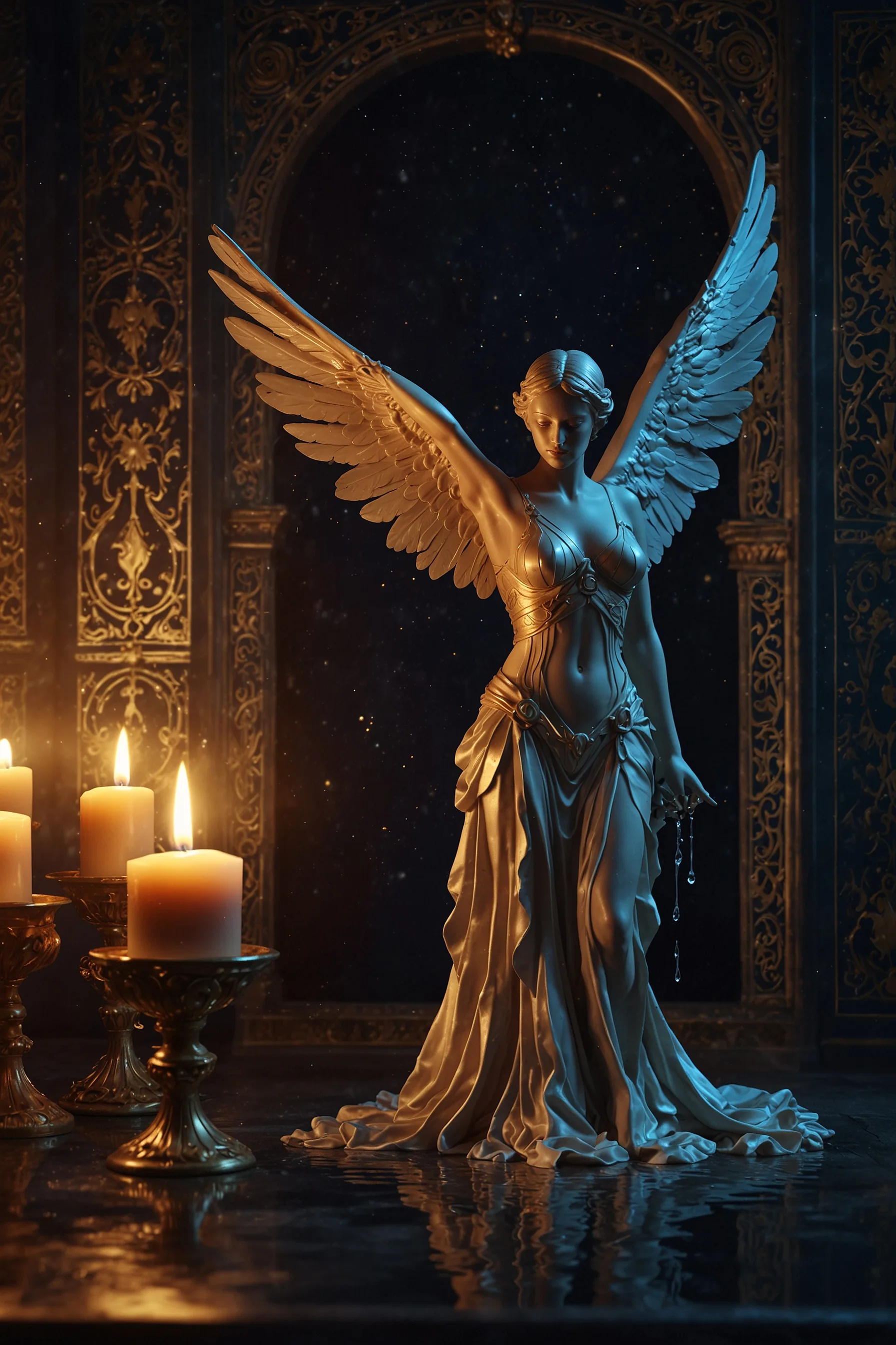 Carta del tarot La Templanza — baraja de Véloris